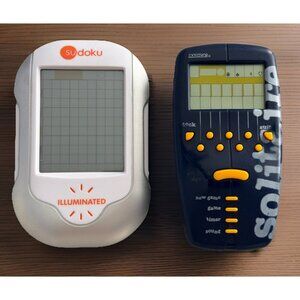 Radica 1998 Solitaire 2006 Techno Source Sudoku Handheld Electronic Games Tested